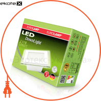 Eurolamp LED-DLS-6/4(скло) eurolamp led светильник квадратный стекло downlight 6w 4000k (30)