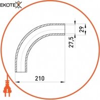Enext i0400003 труба металлическая e.industrial.pipe.thread.1/2 с резьбой , 3.05 м