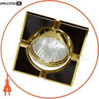 Feron 17662 встраиваемый светильник feron 098t mr-16-s черный золото 17662