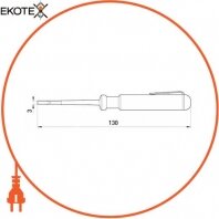 Enext t001101 индикатор e.tool.test01 130х3 прямой шлиц ас100-500в