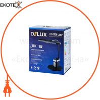 Светильник светодиодный настольный DELUX_TF-540_8 Вт LED 3000K-4000K-6000K_Bluetooth колонка черный