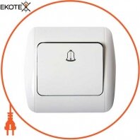 Вимикач e.install.stand.811D+f.cer дзвінка з рамкою, Enext, s035039c