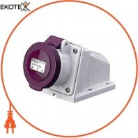 Силовая розетка стационарная 2Р, 24В, 16А, IP44