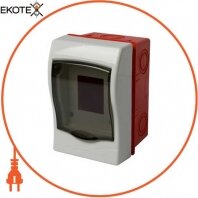 Enext s0290013 корпус пластиковый 2-модульный e.plbox.stand.w.02m, встраиваемый