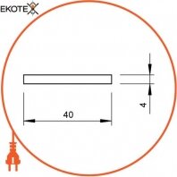 Enext 5019355 плоский проводник из оцинкованной стали 40х4 мм obo bettermann