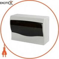 Enext s0290009 корпус пластиковый 12-модульный e.plbox.stand.n.12m, навесной с дверкой