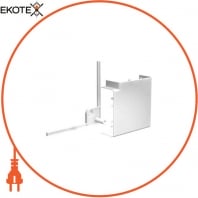 Тримач кабелю 45 - bend 90 ° - 75 x 55 mm - PC / ABS - polar white