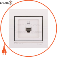 Розетка компьютерная 702-0202-139 Цвет Белый/Белый 1 шт. RJ 45 CAT5 разъем