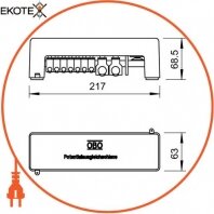 Enext 5015650 шина для уравнивания потенциалов для монтажа в помещении obo bettermann