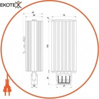 Enext s0102048 элемент нагревательный e.climatboard.13 ас230в 100вт