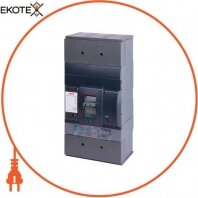 Силовой автоматический выключатель e.industrial.ukm.1600Rе.1600 с электронным расцепителем, 3р, 1600А