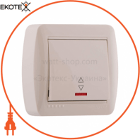 Выключатель проходной с подсветкой 711-0300-114 Цвет Крем / Крем 10AX 250V~