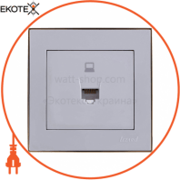 Розетка компьютерная 703-0226-139 Цвет Белый /Золото 1 шт. RJ 45 CAT5 разъем