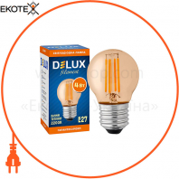 Лампа светодиодная DELUX BL50Р 4 Вт 2200K 220В E27 amber filament