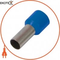 Ізольований наконечник втулковий e.terminal.stand.e10-12.blue 10,0 кв. мм, синій, Enext, s3036046