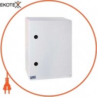 Корпус ударопрочный из АБС-пластика e.plbox.300.400.165.1f.15m.blank, 300х400х165мм, IP65 с панелью под 1 - фазный счетчик и 15 модулей