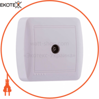 Розетка ТВ оконечная 711-0200-130 Цвет Белый/Белый 10AX 250V~