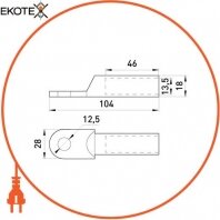Enext s021007 оцинкований кабельний наконечник e.end.stand.z.95