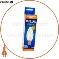 Delux 90011683 лампа светодиодная delux bl37b 6 вт 2700k 220в e14 filament теплый белый