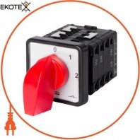 Пакетний перемикач LK40/4.322-SP/45 щитовий, на DIN - рейку, 0-1-2, 40А, Enext, 8627-200