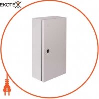 Корпус обліку металевий e.mbox.pro.n.f3.9z IP54 навісний під 3ф лічильник, 9 модулів з замком, з внутрішньої дверцятами під опломбировку, Enext, s0100225