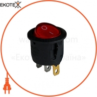 Клавішний перемикач ENERGIO KCD1-5-101N Rd / Bk ON-OFF 1 клавіша з підсвічуванням