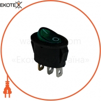 Клавішний перемикач ENERGIO KCD1-9-101N Gr / Bk ON-OFF 1 клавіша з підсвічуванням