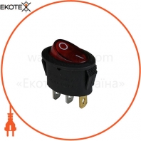 Клавішний перемикач ENERGIO KCD1-9-101N Rd / Bk ON-OFF 1 клавіша з підсвічуванням