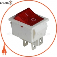 Клавішний перемикач ENERGIO KCD2-201N Rd / Wh ON-OFF 1 клавіша з підсвічуванням