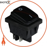 Клавішний перемикач ENERGIO KCD2-201W Bk / Bk ON-OFF 1 клавіша IP54