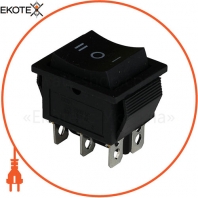 Клавишный переключатель ENERGIO KCD2-203 Bk/Bk ON-OFF-ON 1 клавиша