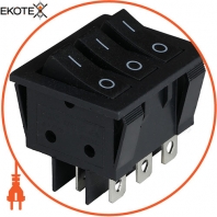 Клавішний перемикач ENERGIO KCD2-3101 Bk / Bk ON-OFF 3 клавіші