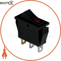 Клавішний перемикач ENERGIO KCD3-101EN Rd / Bk ON-OFF 1 клавіша