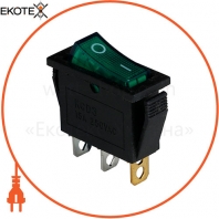 Клавішний перемикач ENERGIO KCD3-101N Gr / Bk ON-OFF 1 клавіша з підсвічуванням