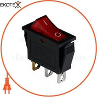 Клавишный переключатель ENERGIO KCD3-101N Rd/Bk ON-OFF 1 клавиша с подсветкой
