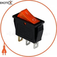 Клавішний перемикач ENERGIO KCD3-101N Yl / Bk ON-OFF 1 клавіша з підсвічуванням
