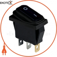 Клавішний перемикач ENERGIO KCD3-101WN Bl / Bk ON-OFF 1 клавіша з підсвічуванням IP54