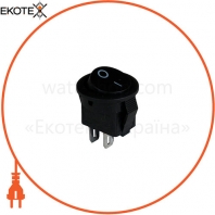 Клавішний перемикач ENERGIO KCD5-2-101 Bk / Bk ON-OFF 1 клавіша