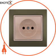 Розетка б/з - FireProof Бакеліт 701-3130-121B Колір Прохідна 250V 16A~