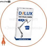 Delux 90012372 светильник настольный delux tf-06_e27 серебро