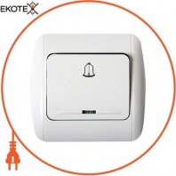 Вимикач e.install.stand.811DL дзвінка з підсвічуванням, з рамкою, Enext, s035025
