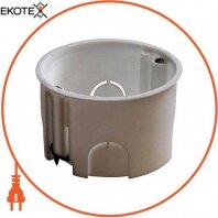 Коробка настановна e.db.stand.203.d65 гіпсокартон, одиночна, упор металевий