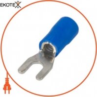Ізольований наконечник вилочний e.terminal.stand.sv.5,5.6.blue 4-6 кв. мм, синій, Enext, s2036046