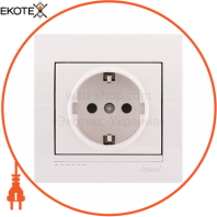 Розетка з/з - FireProof Бакеліт 702-0202-122B Колір Білий/Білий 250V 16A~