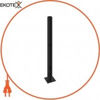 Опора стальная e.street.bollard.st.1000.black, высота 1000мм, диаметр 60мм, черная