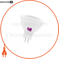 Лампа світлодіодна MR-16 PA-21 5W GU5,3 3000K алюмопласт. корп. 18-0002, ELM, 18-0002