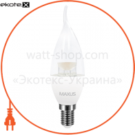Maxus 1-LED-5316 лампа светодиодная c37 cl-t 4w 4100k 220v e14