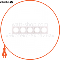 Рамка двомісна DERIY вертикальна білий 702-0200-152