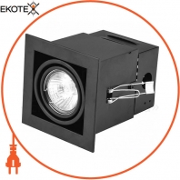 Eurolamp LHK1-LED-GU10(black) eurolamp светильник карданный врезной для ламп gu10 black