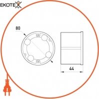 Enext s027005 коробка распределительная e.db.stand.106.d80 гипсокартон, упор пвх.